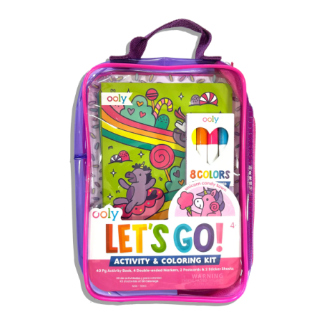 Kit portabil de activitati si colorat - Unicorni - Let s Go! Unicorn Candy Town - imagine 9